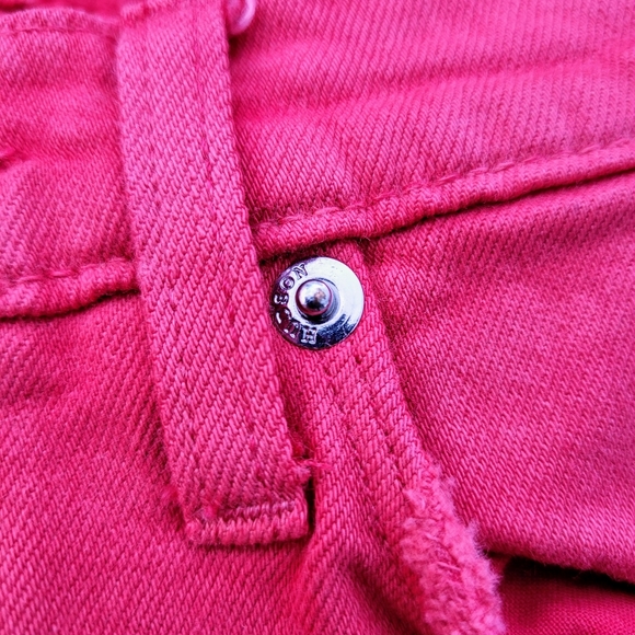 Red Hudson Midrise Straight Crop with hem - Picture 6 of 11